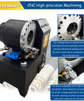 Kickass Heavy Duty Electric Hydraulic Pipe Crimper And Hose Crimping Machine with CNC precision for 6-51mm tubes; equipped for serious tradesmen.