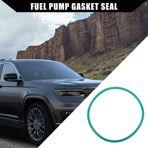 Beefed Up Fuel Pump Tank Seal O Ring Fluororubber For Jeep Cherokee 2014 2021 Wrangler 2005 2023 1 Piece Green displayed with SUV.