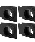 2-1/2 Inch Blast Gate Set With Double-Sided Tapered Ports For Quick Hose Connects, Airflow Control Dust Collection Fittings For Shop Vacuums And 2-1/2 Inch Hoses, Rugged ABS, 4 Pack