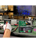 Desktop Digital Multimeter With True RMS, Data Logging, And Dual Display, SCPI Ready on workbench, showing 55000 count display