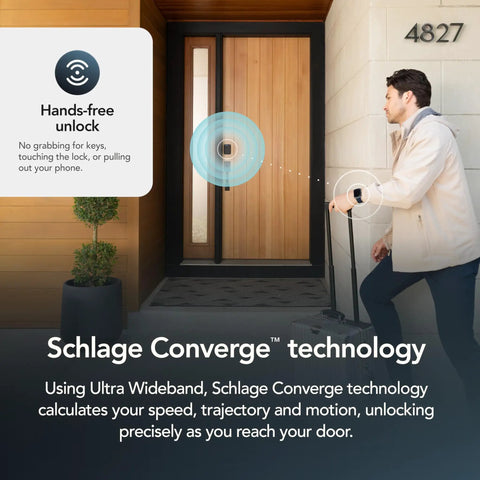 Lockdown Ready Uwb Smart Deadbolt Provides Zero Stress Hands Free Unlock And Smooth Touchscreen Keypad For Crib Safe Security Alongside Sleek Matte Black Hardware