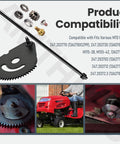 Steering Shaft Five Eighths Inch With Sector Gear Kit And Pinion Gear Bearing Set for popular lawn tractors image with installation