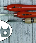 Pro Grade 3/16 Inch Negative Rake Beading Cutter For Woodturning Lathe Projects with interchangeable heads for precise cuts.