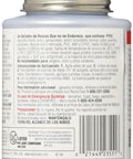 Back view of T Plus 2 Pipe Thread Sealant With PTFE White Non Setting 8 Oz Brush Top No Mess Applicator Meets TT-S-1732 Standard