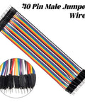 Dope Multicolor Breadboard Jumper Wire Kit 240Pcs with 10Cm cables, 10 colors, male jumper wires for prototyping on breadboards.