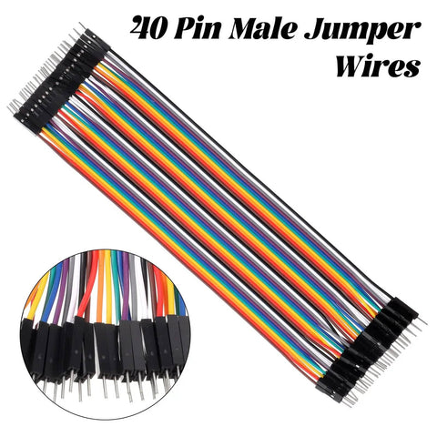 Dope Multicolor Breadboard Jumper Wire Kit 240Pcs with 10Cm cables, 10 colors, male jumper wires for prototyping on breadboards.