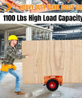 Heavy Duty Panel Dolly 1100 Lbs Capacity For Drywall Doors Slabs And Wood Panels Adjustable Material Mover with worker