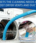 All In One Dryer Vent Cleaning Kit With Flexible Hose And Lint Brush Set Vacuum Attachments For Universal Compatibility demo