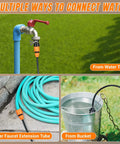 Multiple ways to connect water to the Portable Upgraded 1850 Psi Cordless Pressure Washer With Brushless Motor