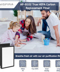 Family enjoying clean air with True HEPA Carbon Replacement Filter Kit For Alexapure Breeze AP B102 3049 Air Purifier 2 Pack