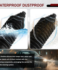 Cut To Fit Silicone Rack And Pinion Boot Kit waterproof dustproof demonstration with inner tie rod boot and shield.