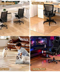 Clear Chair Mat For Hard Floors 48 Inch By 60 Inch Protects Hardwood Tile And Wood Floors From Rolling Office Chairs Under Desk