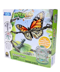Butterfly Farm Live Habitat Kit for Kids box showing butterfly image and kit contents illustration