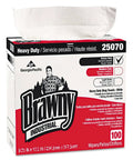 Heavy Duty HEF Industrial Shop Towels 500 Count Case Of 5 Boxes White 9.1 Inch By 16.5 Inch Wipers Tear Resistant Low Lint