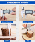 Digital Caliper 12 Inch With Large LCD Screen For Inch Millimeter And Fraction Conversion 0 To 300 Millimeters measuring wood