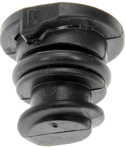 Plastic Oil Drain Plug Direct Replacement For Audi, Seat, And Volkswagen Models with durable seal, side view