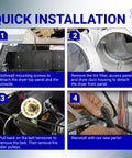 Guide for installing Must Have Dryer Drum Belt And Idler Pulley Kit With Bracket For Whirlpool Maytag Kenmore Dryers WED9200SQ0.