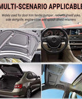 Image of car interior and exterior panels showing versatility of 7mm Universal Car Fender And Bumper Shield Fastener Clips 100 Pcs Push In Trim Panel Clips For GM Chrysler Ford Vehicles Durable Nylon Anti Wear Diy Friendly Easy Install in multiple applications.