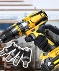 Rock Solid Wood Plug Hole Cutter Drill Bit Set For No Sweat Gap Repairs Built Heavy Duty With Premium Steel Construction includes a drill and cutters.