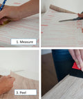 Grey Marble Peel And Stick Self-Adhesive Film Roll 17 Inch By 78 Inch for Walls Cabinets Furniture and Shelves Easy DIY Makeover steps