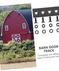 Sliding Barn Door Track Connector Kit With Metal Flat Mending Plate Set for repairing tracks
