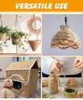 Heavy Duty Natural Sisal Rope For Cat Scratcher And Scratching Posts One Quarter Inch By One Hundred Sixty Four Feet No Dyes Safe Natural Fiber Ideal For DIY Cat Trees Scratching Furniture Crafts Gardening And Home Decor used in various craft projects and home decor.