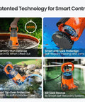 Submersible Sump Pump With Smart Water Sensor Auto On Off And Manual Auto Modes One Third HP 2790 GPH in various setups
