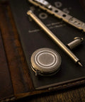 Ultra Tiny Titanium Ti Tape Retractable Mini Tape Measure With 3 Feet Range, Imperial And Metric, stonewashed, pocket-sized