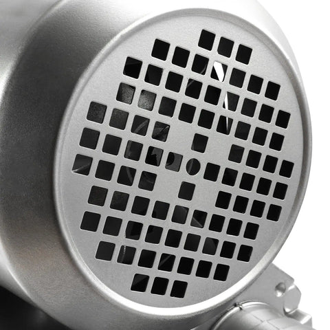 Close-up of 2HP Regenerative Blower And Vacuum Pump 150 CFM 110-120V heavy duty air intake grille for industrial use.