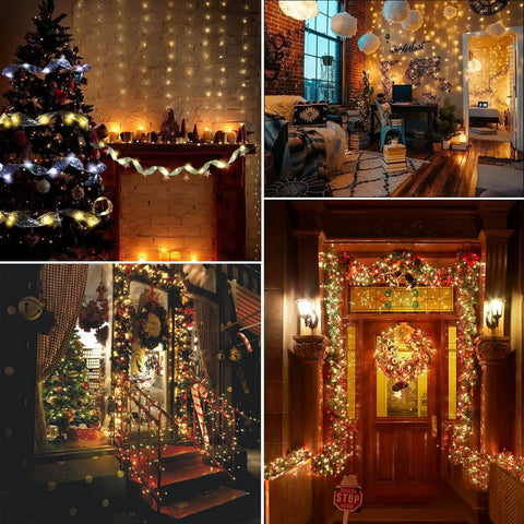 Fairy Lights Plug In 40ft 120 LED Twinkle String with Remote Timer, 16 Colors and 132 Modes for Bedroom Vibe, Wedding