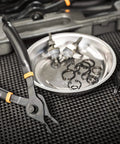 12 Piece Snap Ring Pliers Set With Straight, 45 Degree And 90 Degree Jaws For Deep Access And Clear Line Of Sight in case