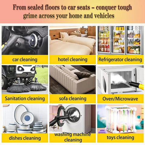 Heavy Duty 3000W Steam Cleaner With 3.5L Tank And 230F High Temp Steam For Restaurant Kitchens Cars And Home Cleaning uses