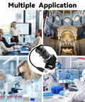 Top Tier 48MP USB Webcam Pumping Out Straight Fire 8K Ultra HD Video With 5 To 50MM 10X Manual Zoom Lens in various applications.