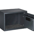 Open Heavy Duty Depository Safe With Front Slot Cash Drop Box Featuring LED Keypad And Wall Or Floor Mount For Home Or Business Security And Easy Cash Drops