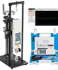 Beefy 500N Force Gauge With Wheel Operated Test Stand And 150mm Stroke Built For Quick Accurate Push Pull And Tensile Tests Rugged Pro Grade System With Clear Readout And Ready For Lab Or Shop Use HLB, force gauge with stand and software