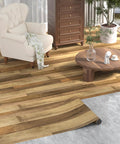 Room with Peel And Stick Vinyl Flooring Roll 24In X 393In White Wood Planks, 64 Sq Ft Waterproof Self Adhesive Floor Covering for Living Room