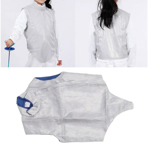 Fencing Lame Electric Foil Jacket With Adjustable Collar Non Washable Metal Vest For Competition Training Right Hand Size 42