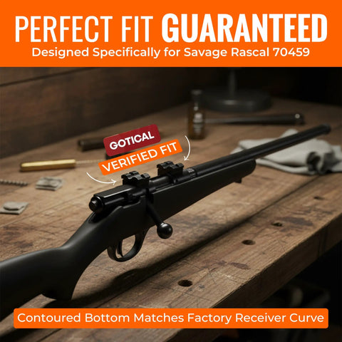 2 Piece 21.2 Inch Rails For Savage Rascal Scope Mount Base Kit Built From Hard Anodized Aluminum With Matte Black Finish