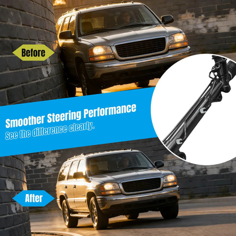 Power Steering Rack And Pinion Transfer Line Kit For Chevy And GMC Silverado Sierra 1500 Nut Style Fittings Direct Replacement For RWD Trucks With Durable Steel Lines Easy Install Fits Classic Models, before and after truck steering line kit
