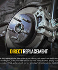 Front Suspension Steering Knuckle and Wheel Bearing Hub Assembly for Ford Focus 2006-2011 Left Driver Side Replacement 6S4Z1215B Plug-and-Play Direct Fit OE-Style 698-407 698407 Ready to Install installed view