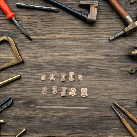 Brass Knurled Threaded Insert Nuts Kit With M2 M2.5 And M3 Sizes 500 Piece Assortment For DIY 3D Printing Projects Plastic Embedding And Secure Fastening, brass inserts on wood