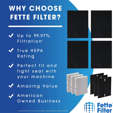 Easy Swap Replacement True HEPA Filter Kit For InSight Air Purifiers overview with filtration benefits and black filters shown.