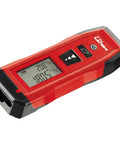 Pro Grade Laser Distance Meter For Builders And DIYers With 200 Ft Range And 1.5 mm Accuracy, red and black design, digital display