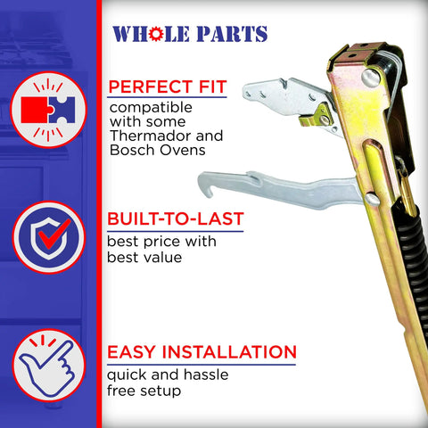 Upgraded Oven Door Hinge Kit Set Of 2 For Easy No Fuss Replacement On Select Ovens Part 00487747 Replaces AP2837518 And 1028641