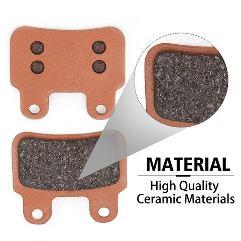 Beefed Up Ceramic E Bike Brake Pads For XD KLBS DOT4 Hydraulic Brakes Front And Rear, showing high-quality ceramic material