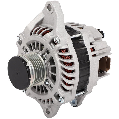 Side view of Dope Replacement Alternator For Mitsubishi Lancer 2.0L 2008 2015 Fits DE ES Sportback Evolution 2.0L 1800A155 OE Grade Auto Electrical Part Ready To Roll
