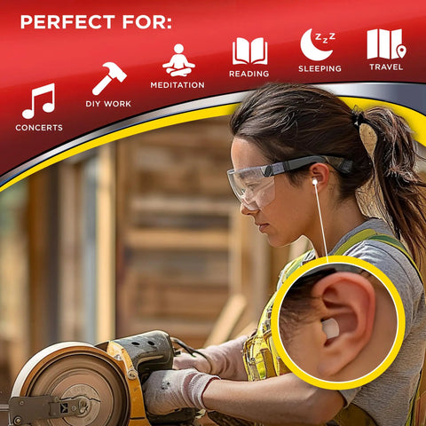 Ultra Soft Foam Ear Plugs For Sleep And Travel With NRR 32 Great For Studying Concerts Loud Events And Gun Range Safety 14 Pairs