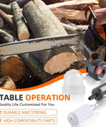 Chainsaw cutting wood with 4 Sizes 16 Feet Fuel Line Hose Kit For Zama Stihl Poulan Craftsman Husqvarna Trimmers Chainsaws And Blowers