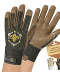 Pro Grade Goatskin Beekeeping Gloves With Ventilated Mesh Back for Sting Resistance and High Dexterity during hive inspections, size Large