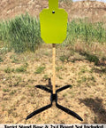Pro Grade AR500 Steel Shooting Target Three Eighths Inch Thick 12x20 Silhouette Torso with 2x4 Mount outdoors setup
